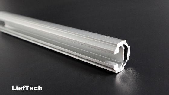 Espessura 1,7 mm Tubo de alumínio anodizado com sulco ISO9001
