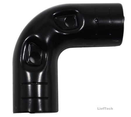 estampação de 90 graus Metal Pipe Joint com dois pares de M6 * 25 parafusos
