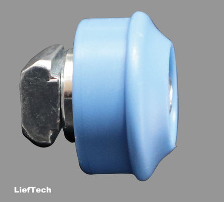 Roda de rolamento de poleia leve com deslizador para componente de rolamento linear