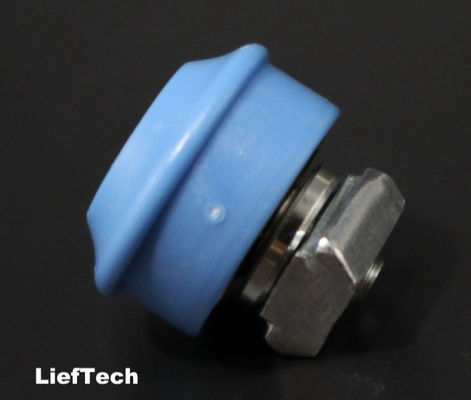 Roda de rolamento de poleia leve com deslizador para componente de rolamento linear