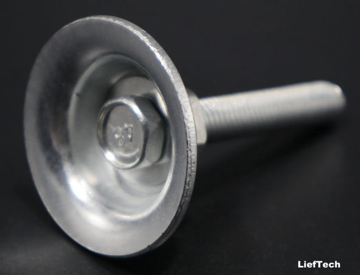 Acessórios de tubos de aço ajustam parte de suporte do fundo do estante 0,09 kg/pcs