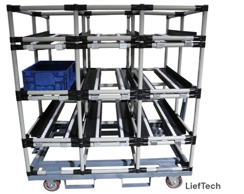 Chuter Lean Workbench com três linhas e três níveis de capacidade estável