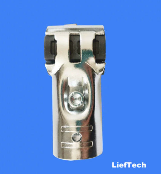 Espessura 2,5 mm Conectores de tubos cromados Anti-estático Tee Hinge conjunto conjunto